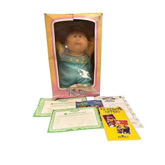1989 Hasbro Cabbage Patch Kids First Preemies Richard Esmond Boy Dimples